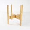 wooden plant pot stand