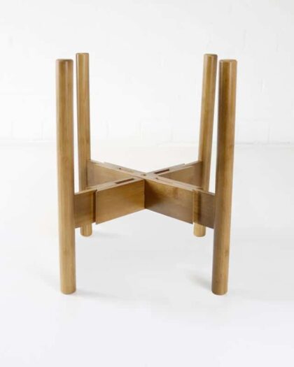 wooden plant pot stand