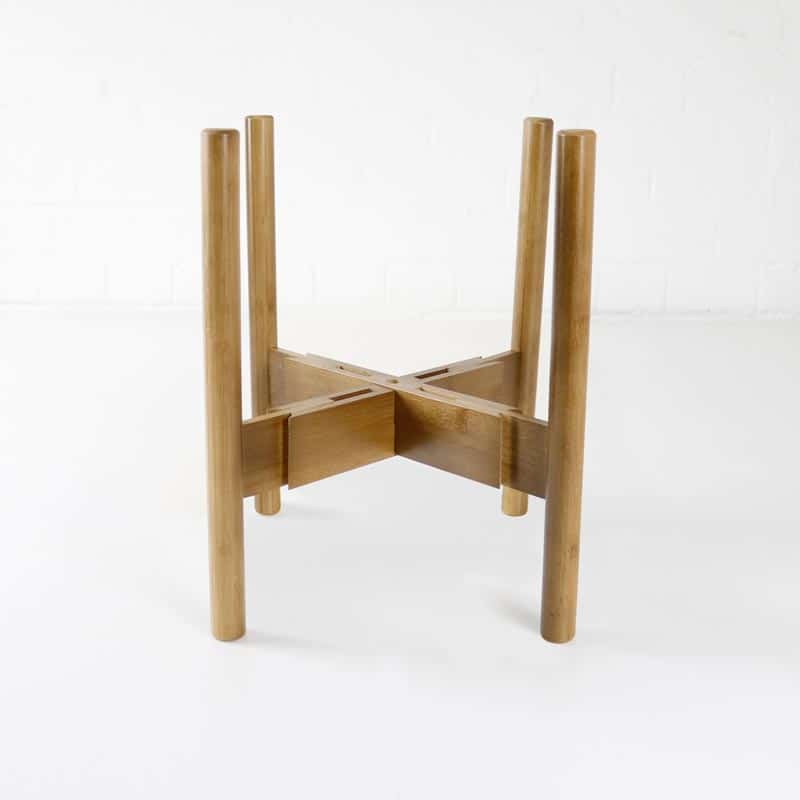 wooden plant pot stand