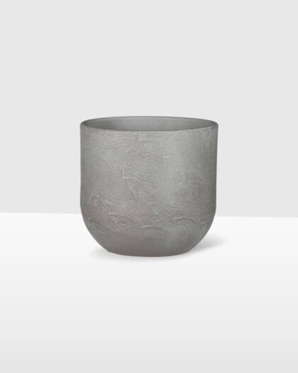 Stone Ceramic Pot Light Grey 12