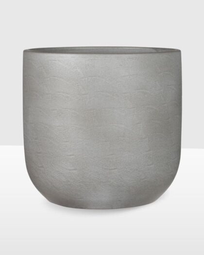 Stone Ceramic Pot Light Grey 24