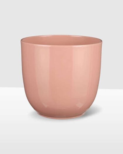 glossy ceramic pot curved