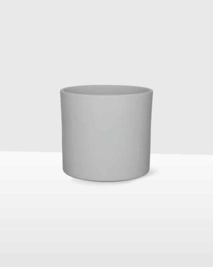 12 cm green stone straight edged pot