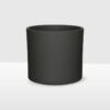 21cm dark grey stone straight edged pot