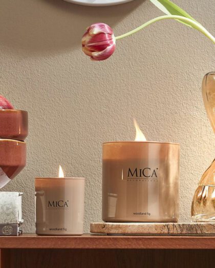 scented candle woodland fig wooden lid