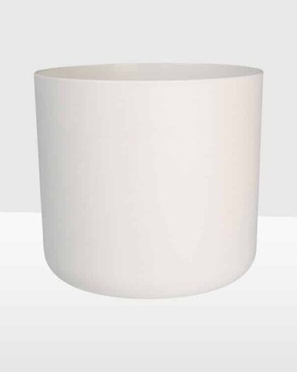 straight edged pot white 24cm elho indoor planter