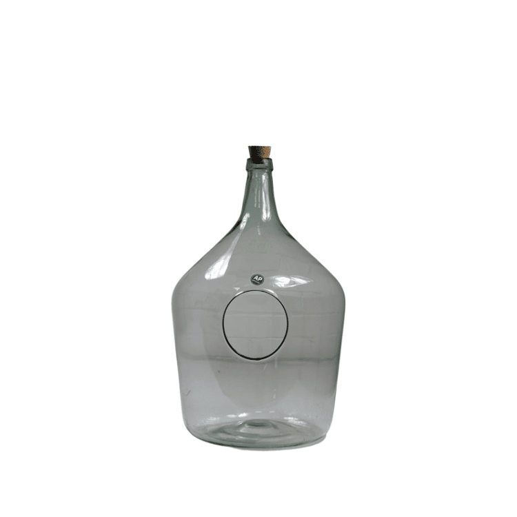 glass pot jar with hole