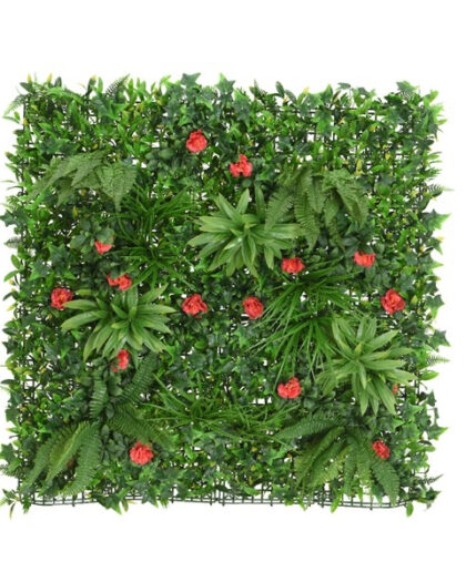 rose artificial plant wall