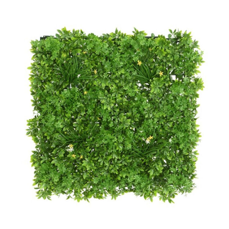 mixed leaf artificial plant wall
