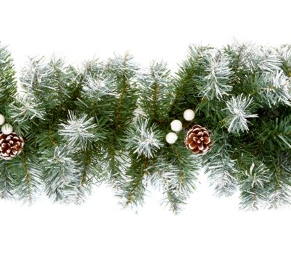 Premier Snow Tips Garland Berry & Cone