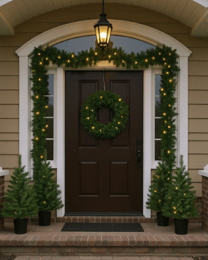 Prelit Christmas Door Set